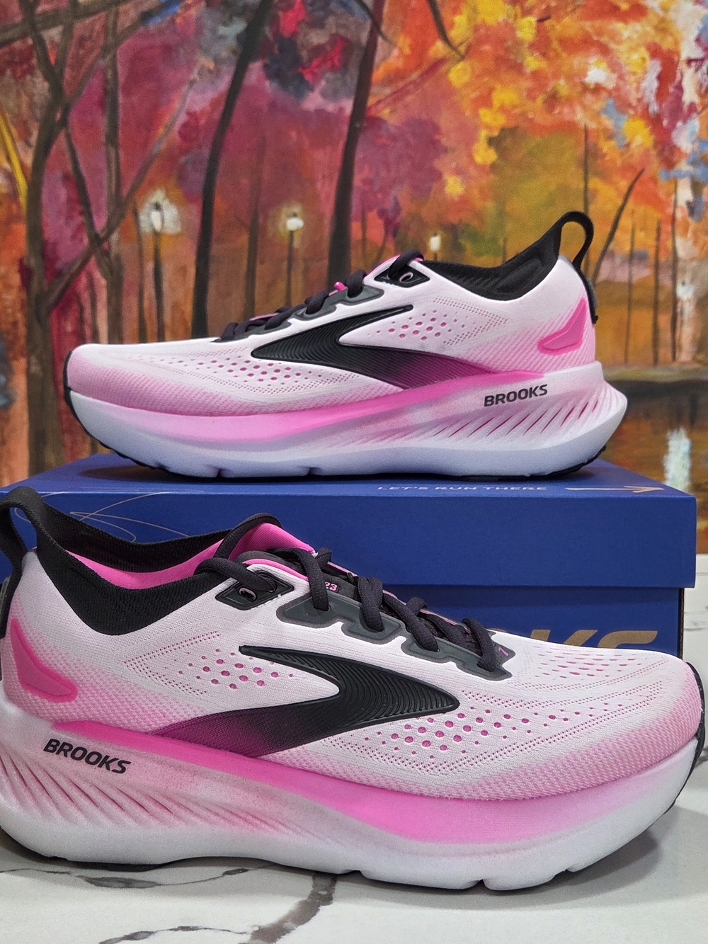 Brooks Women's Running Shoes in Pink, Black, White